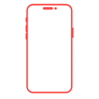 An outline of a red ea2729 cell phone-1