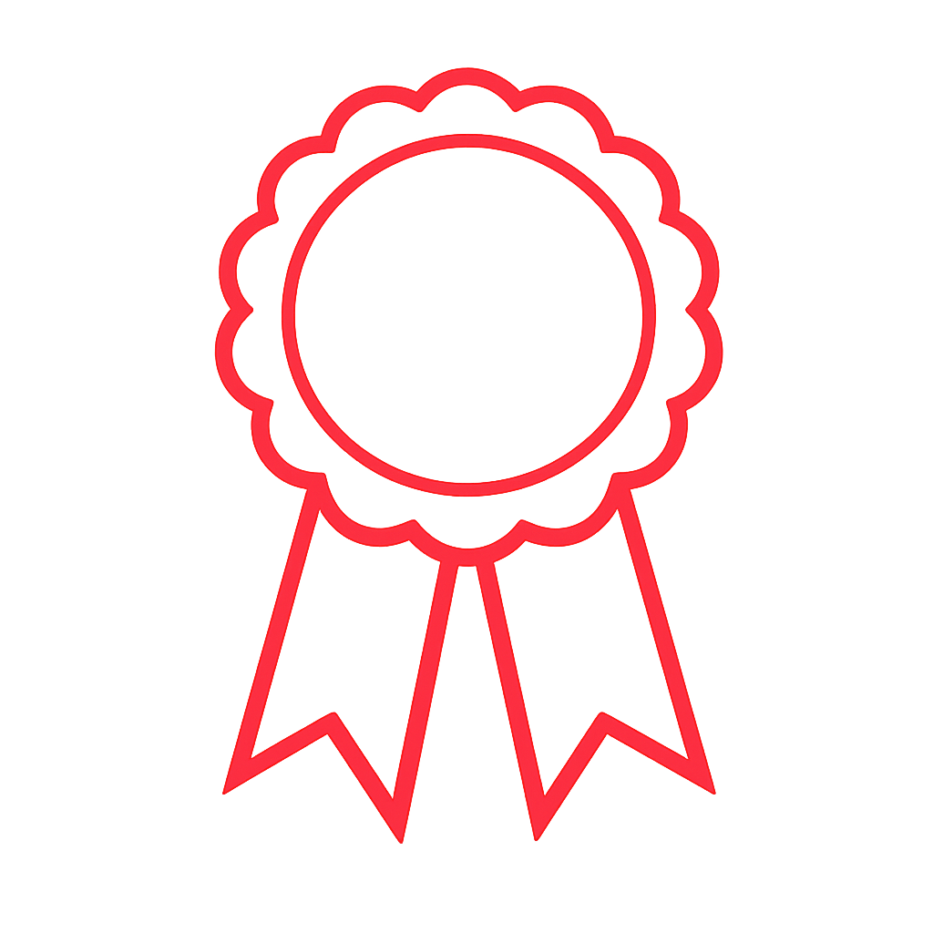 Red ea2729 outline of a winning ribbon-1